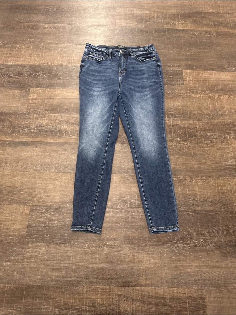 Judy Blue Bowie High Rise Tummy Control Medium Blue Skinny Fit Jeans Size 13/31
